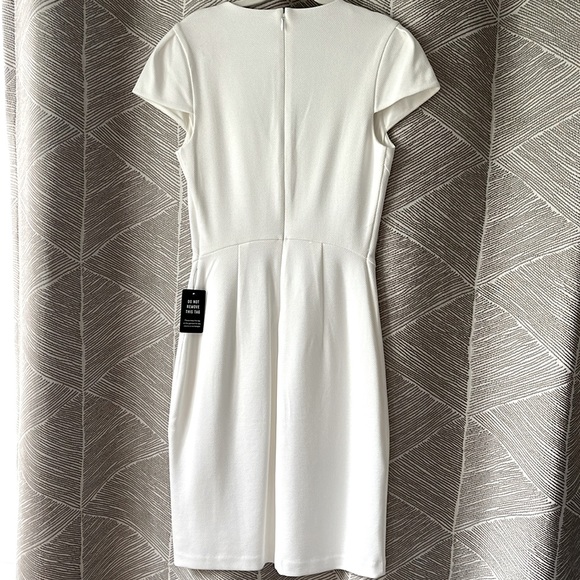 Express White Tulip Sleeve Sheath Dress XXS - Picture 4 of 7